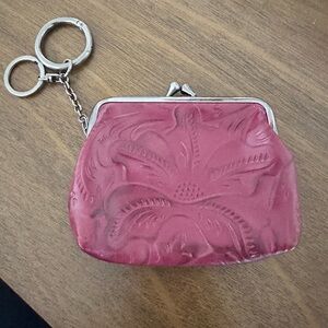 Patricia Nash Pink Embossed Clutch
